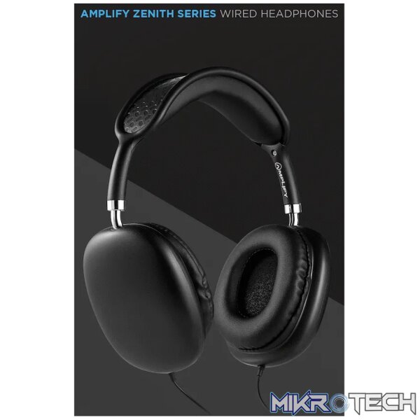 Amplify Zenith Series Aux Headphones - Black - Image 7