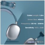 Amplify Zenith Series Aux Headphones - Blue - Image 5