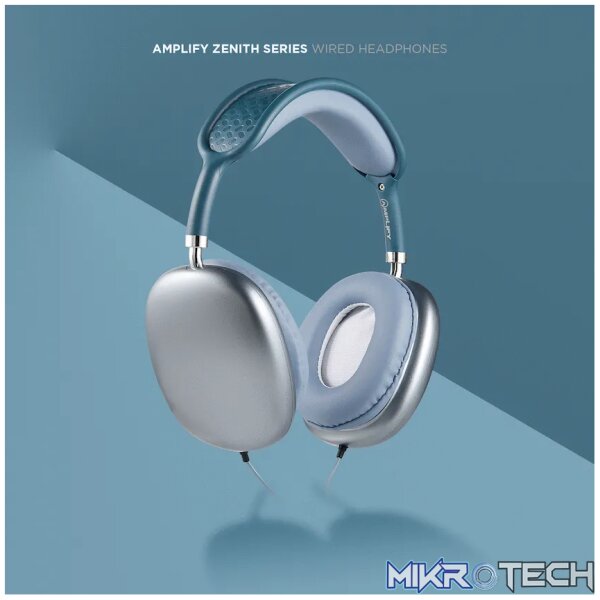 Amplify Zenith Series Aux Headphones - Blue - Image 7