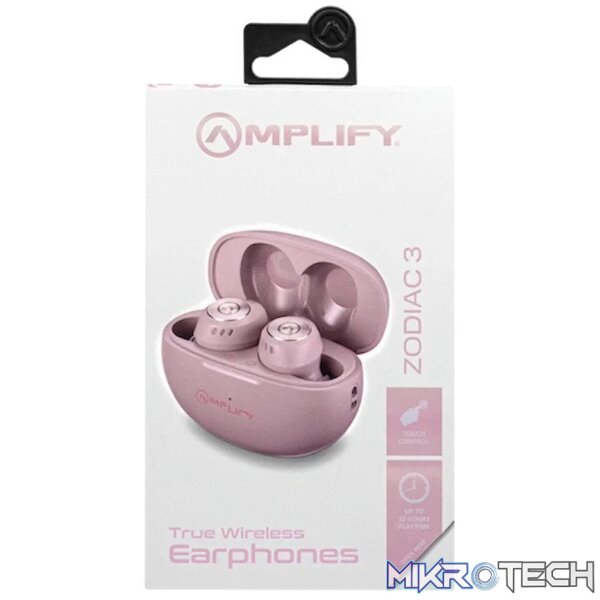 Amplify Zodiac 3 True Wireless Earphones - Pink - Image 3
