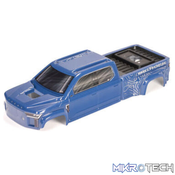 BIG ROCK 4X4 Crew Cab Clipless Painted Decaled Trimmed Body (Blue) BIG ROCK 4X4 Crew Cab Clipless Painted Decaled Trimmed Body (Blue)