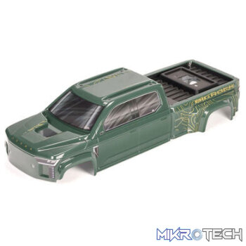 BIG ROCK 4X4 Crew Cab Clipless Painted Decaled Trimmed Body (Green)