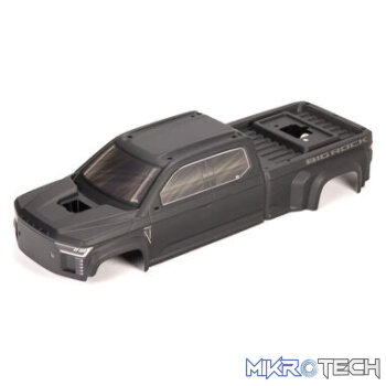 BIG ROCK 4X4 Crew Cab Clipless Painted Decaled Trimmed Body (Matte Black)