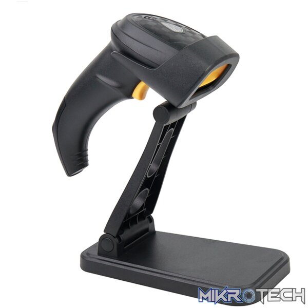 BS220 2D Laser Barcode Scanner Handheld Wired & Wireless with Stand - Image 3