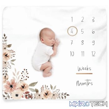 Baby Milestone Blanket - Bloom