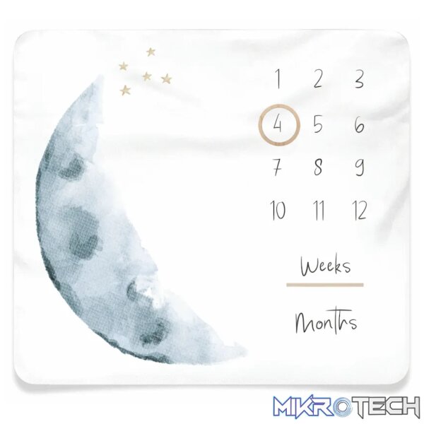 Baby Milestone Blanket - Moon Baby Milestone Blanket - Moon