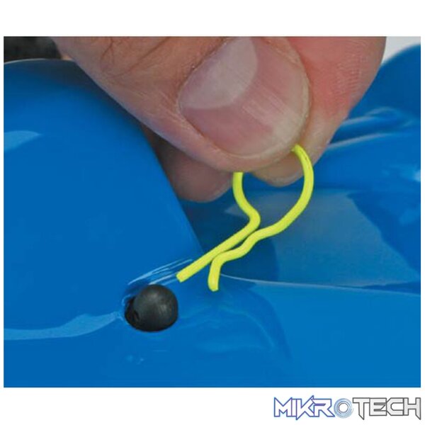 Bent Body Clips Yellow (8) Bent Body Clips Yellow (8)