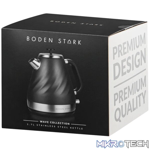 Boden Stark 1.7l Stainless Steel Kettle - Charcoal - Image 2
