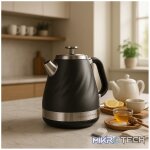 Boden Stark 1.7l Stainless Steel Kettle - Charcoal - Image 7