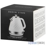 Boden Stark 1.7l Stainless Steel Kettle - White - Image 2