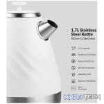Boden Stark 1.7l Stainless Steel Kettle - White - Image 4