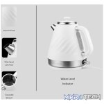 Boden Stark 1.7l Stainless Steel Kettle - White - Image 5