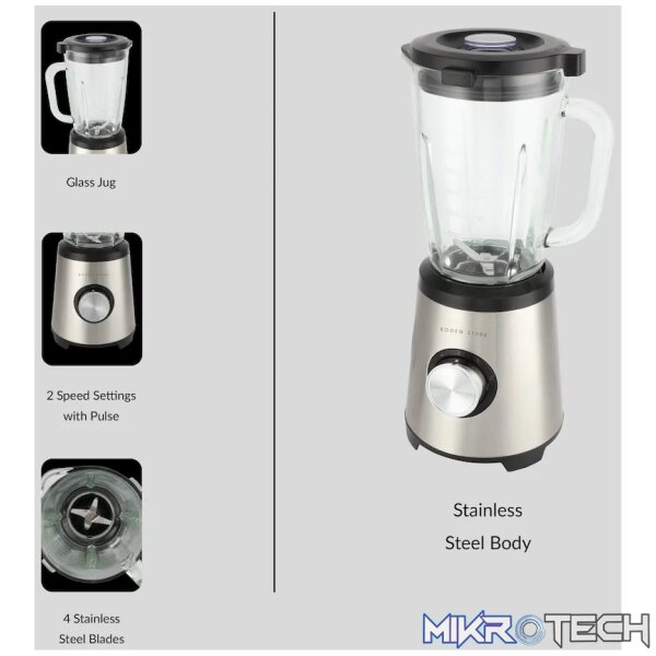 Boden Stark 1000w Glass Jug Blender - Image 6