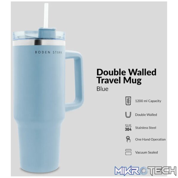 Boden Stark 1200ml Travel Mug - Blue - Image 13