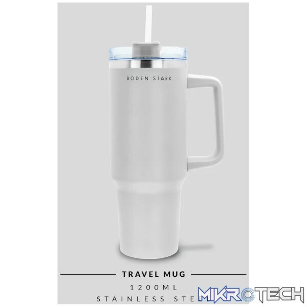 Boden Stark 1200ml Travel Mug - White - Image 12