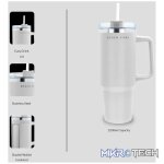 Boden Stark 1200ml Travel Mug - White - Image 14