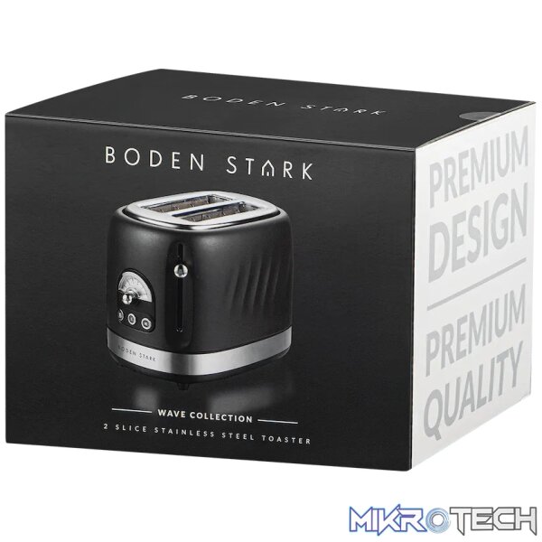 Boden Stark 2-Slice Stainless Steel Toaster - Image 3