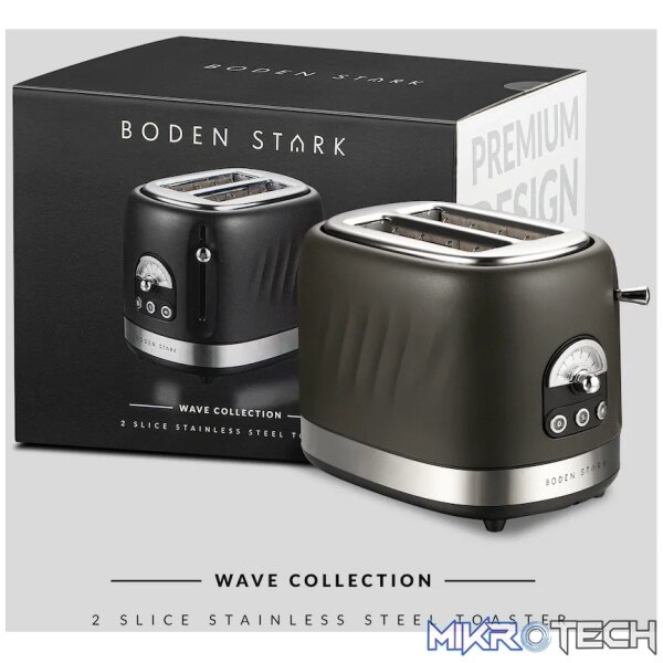 Boden Stark 2-Slice Stainless Steel Toaster - Image 7