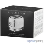 Boden Stark 2-Slice Stainless Steel Toaster - White - Image 2