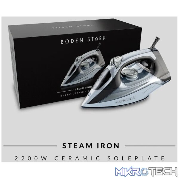 Boden Stark 2200W Ceramic Steam Iron - Image 5
