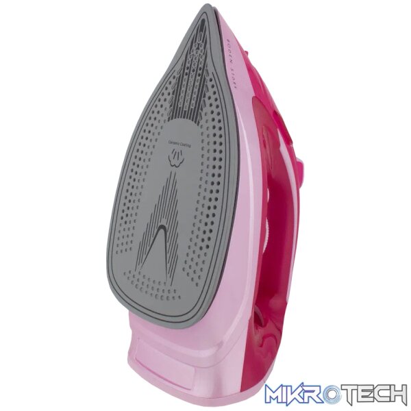 Boden Stark 2600W Ceramic Steam Iron - Pink - Image 2