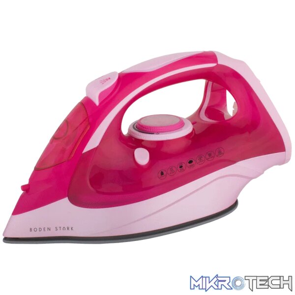 Boden Stark 2600W Ceramic Steam Iron - Pink - Image 3