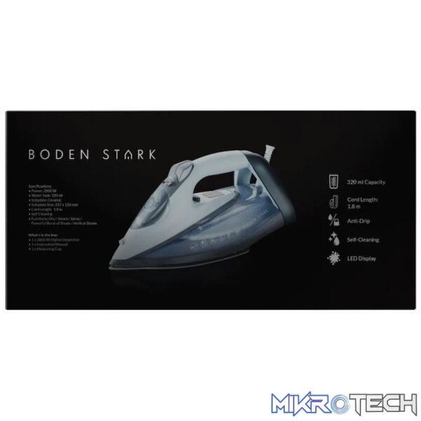 Boden Stark 2800w Digital Steam Iron - Image 2