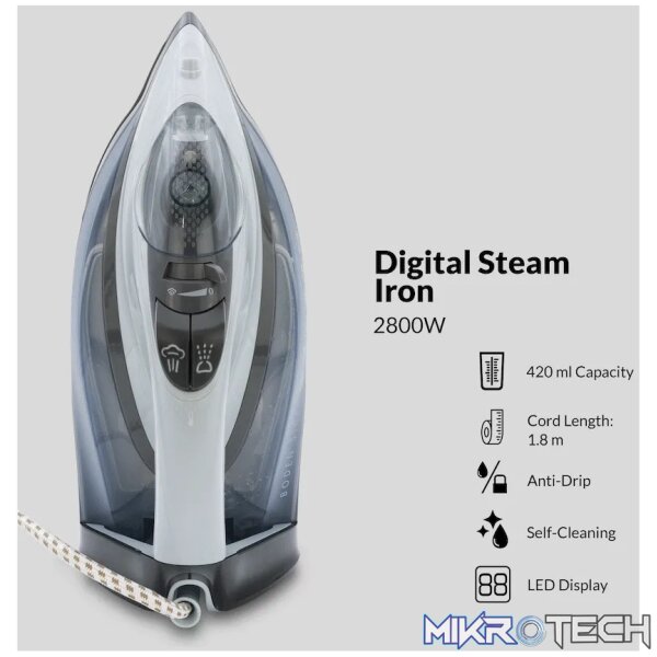 Boden Stark 2800w Digital Steam Iron - Image 3