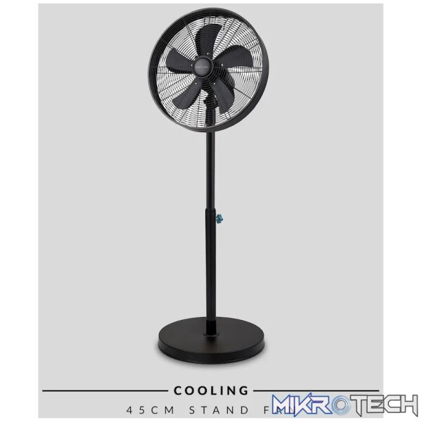 Boden Stark 40cm Stand Fan - Black - Image 6