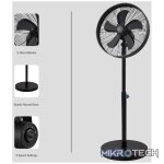 Boden Stark 40cm Stand Fan - Black - Image 8