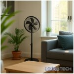 Boden Stark 40cm Stand Fan - Black - Image 10