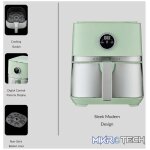 Boden Stark 5.0L Digital Air Fryer Green - Image 5