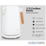 Boden Stark Anson Collection 1.7l 2000w SS Kettle - White - Image 2