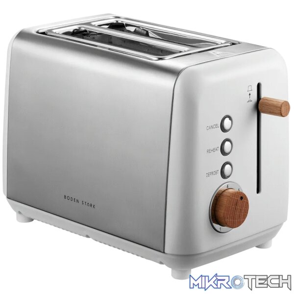 Boden Stark Anson Collection 2 Slice SS Toaster - White Boden Stark Anson Collection 2 Slice SS Toaster - White