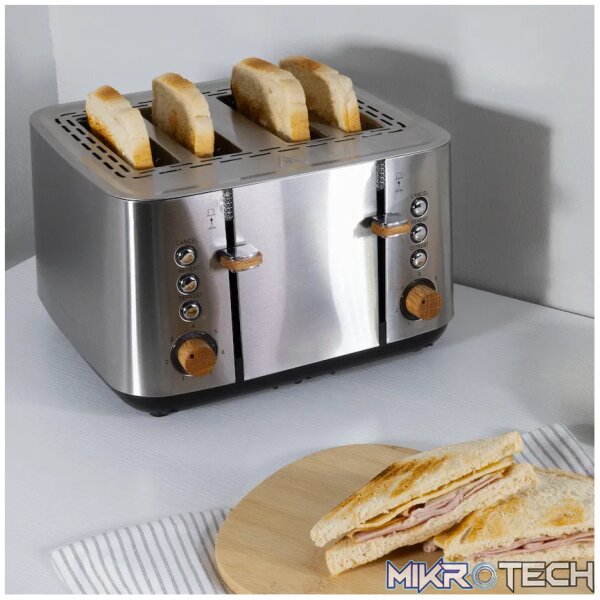 Boden Stark Anson Collection 4-Slice SS Toaster - Image 4
