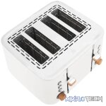 Boden Stark Anson Collection 4 Slice SS Toaster White - Image 2