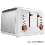 Boden Stark Anson Collection 4 Slice SS Toaster White