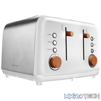 Boden Stark Anson Collection 4 Slice SS Toaster White
