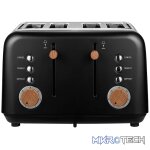 Boden Stark Anson Collection 4-Slice Stainless Steel Toaster - Black