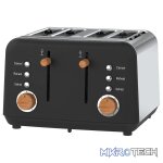 Boden Stark Anson Collection 4-Slice Stainless Steel Toaster - Black - Image 5