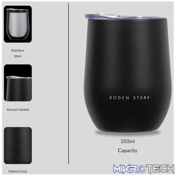Boden Stark Tumbler 350ml - Black - Image 4