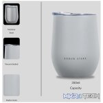 Boden Stark Tumbler 350ml Grey - Image 4