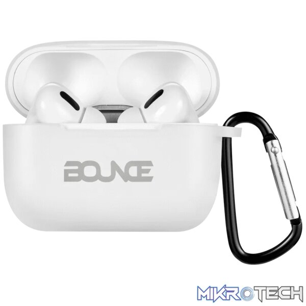 Bounce Clef X True Wireless Earphones + Silicone Accessories - White Bounce Clef X True Wireless Earphones + Silicone Accessories - White