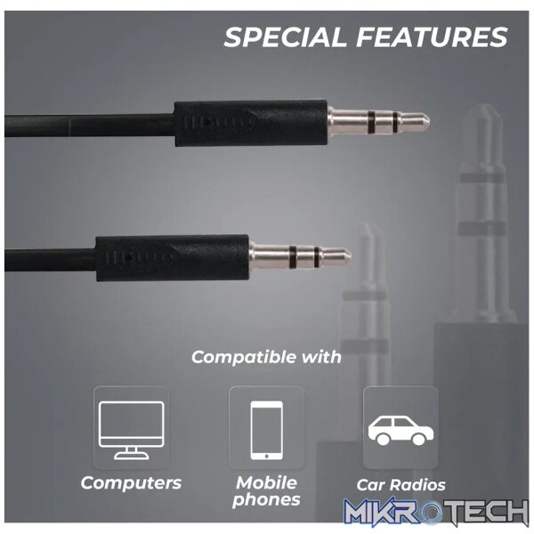 Bounce Cord Series AUX Cable - Black - Image 5
