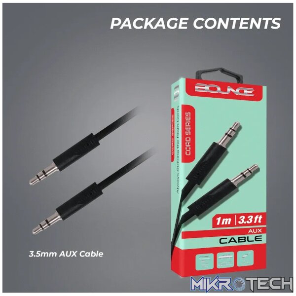 Bounce Cord Series AUX Cable - Black - Image 9