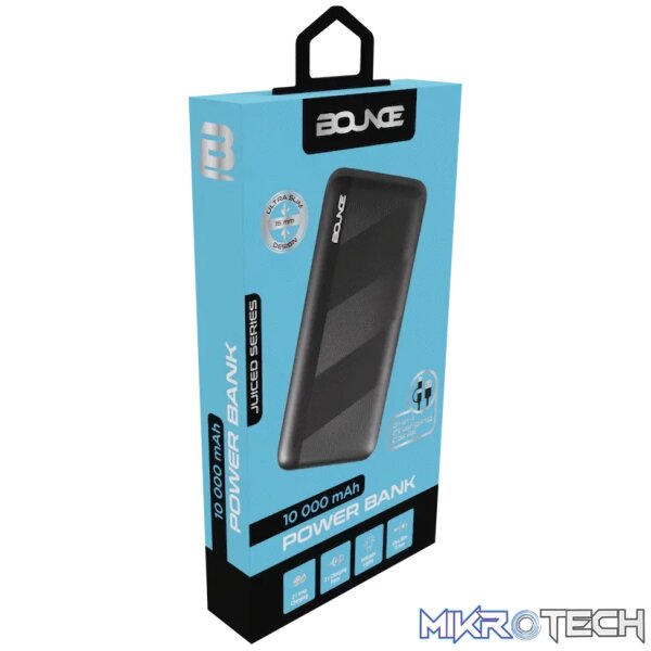 Bounce Juiced Series 10000mah Power Bank - Black - Image 3