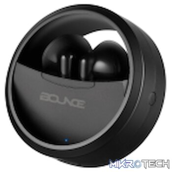 Bounce Proton Series True Wireless Earphones with Charging Case - Black