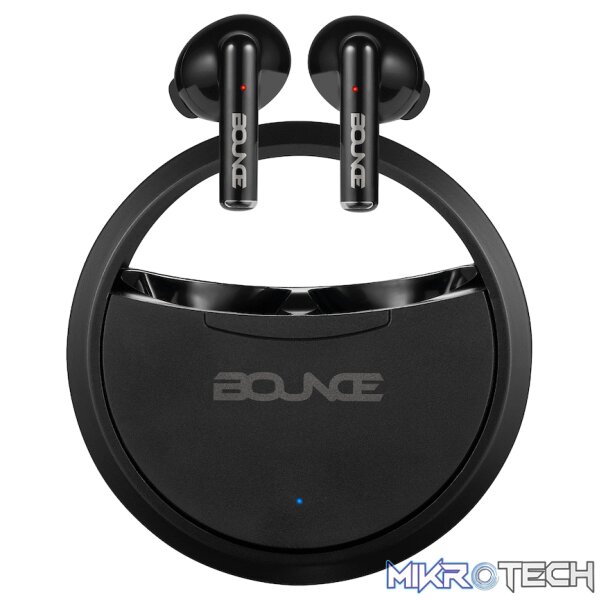 Bounce Proton Series True Wireless Earphones with Charging Case - Black - Image 5
