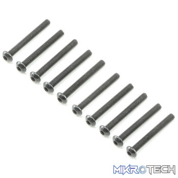 Button Head Screws M3 x 25mm (10)