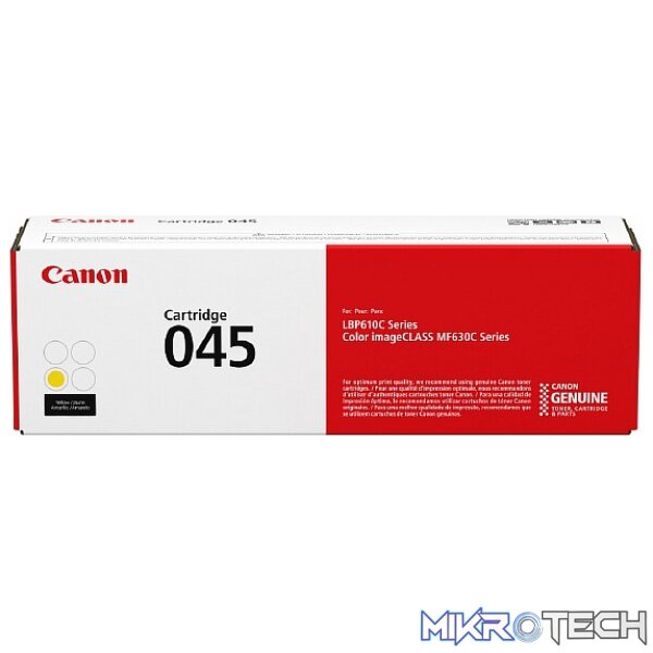 CANON 045 YELLOW TONER CARTRIDGE CANON 045 YELLOW TONER CARTRIDGE